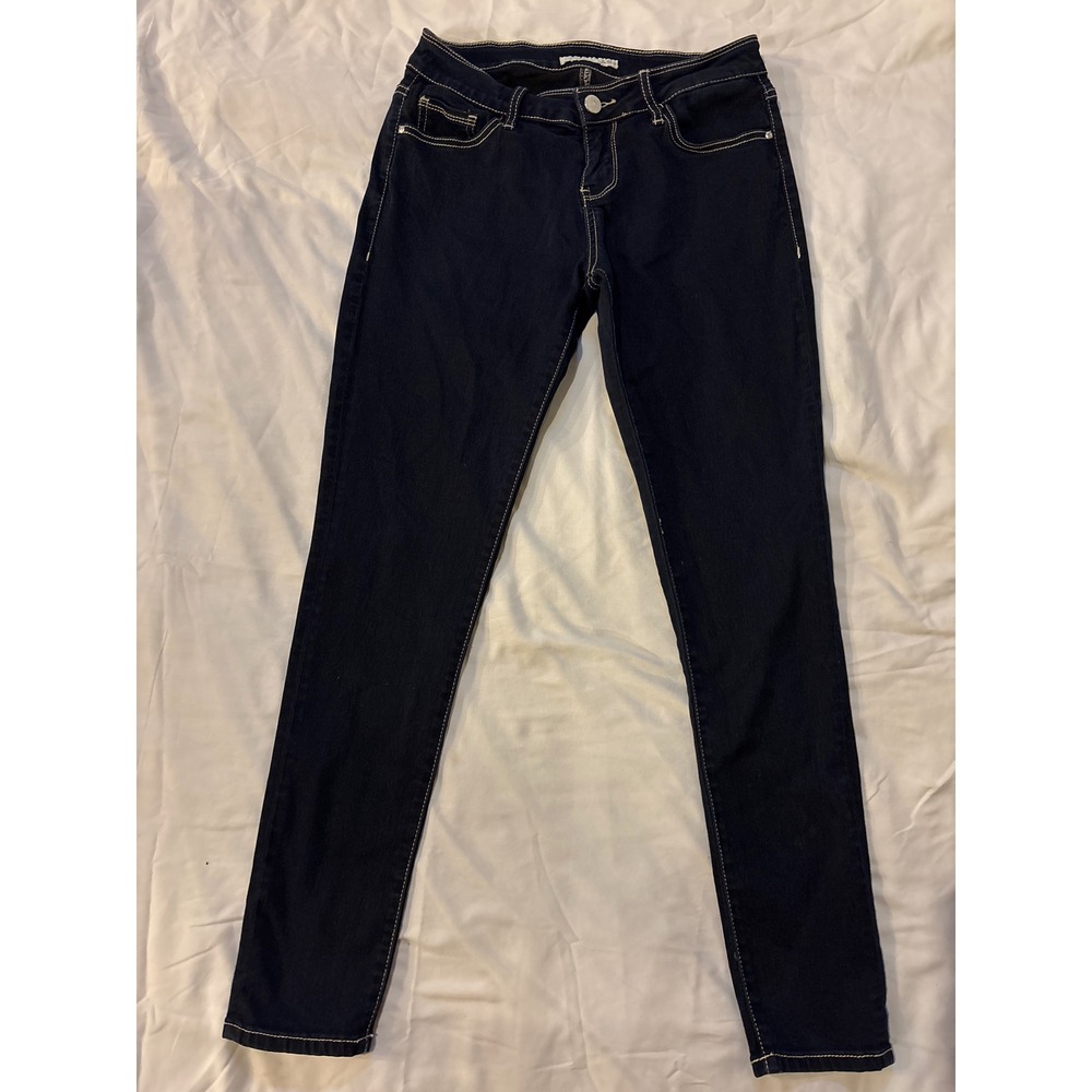 Daytrip Virgo Skinny Jeans Womens 29R Dark Indigo Excellent Contrast Stitching